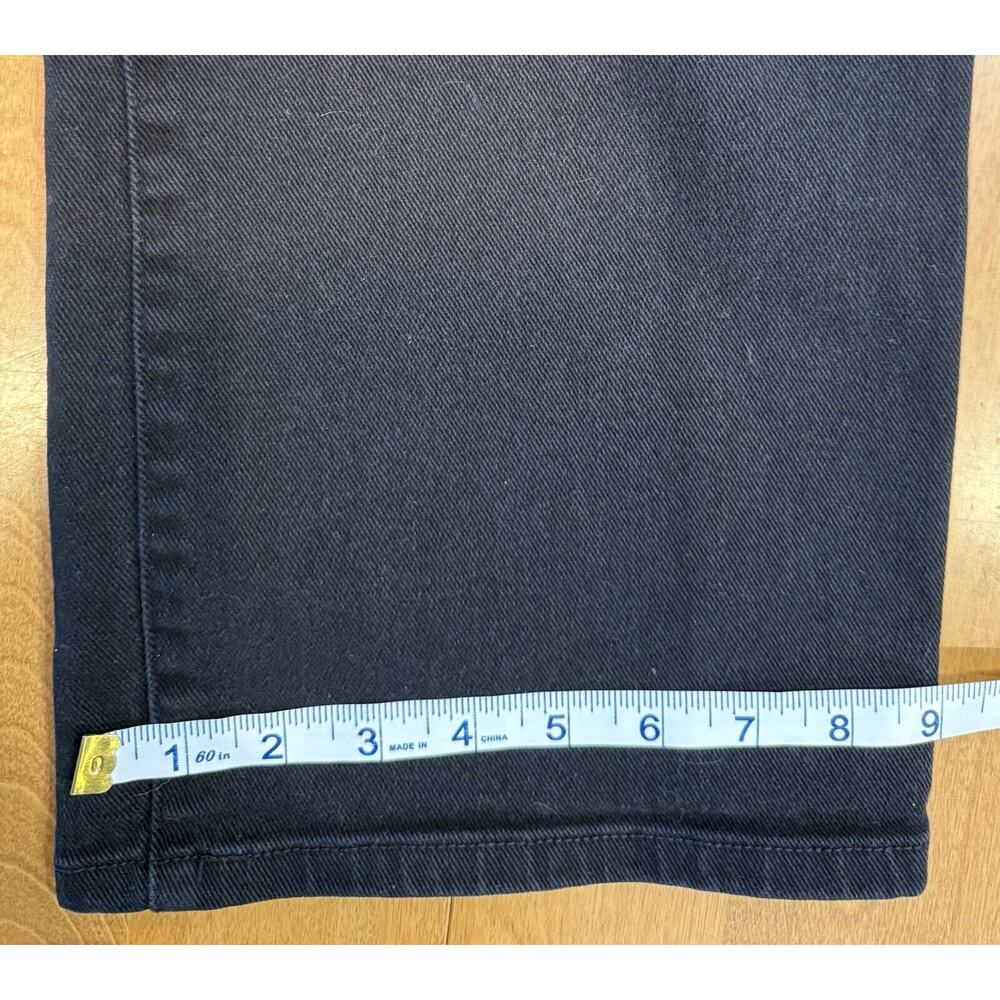 Vintage Lauren Jeans Co. Ralph Lauren Black Denim Womens Size 18W Straight Leg - Picture 6 of 8